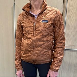 Copper Patagonia insulated jacket.